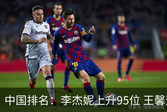 中国排名：李杰妮上升95位 王馨迎章蕴萱上升