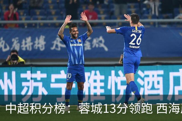 中超积分榜：蓉城13分领跑 西海岸升第2 海牛三镇暂居降级区