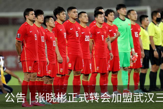 公告 | 张晓彬正式转会加盟武汉三镇