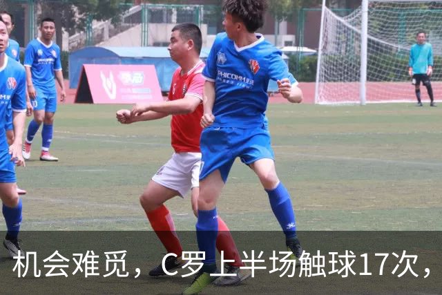 机会难觅，C罗上半场触球17次，但没有一次在对手禁区内触球